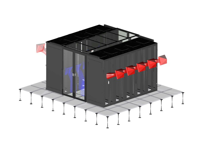 Datenzentrum Kühlung geschlossener Kaltgang